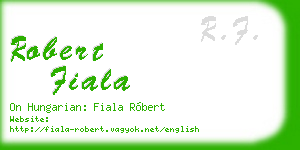 robert fiala business card